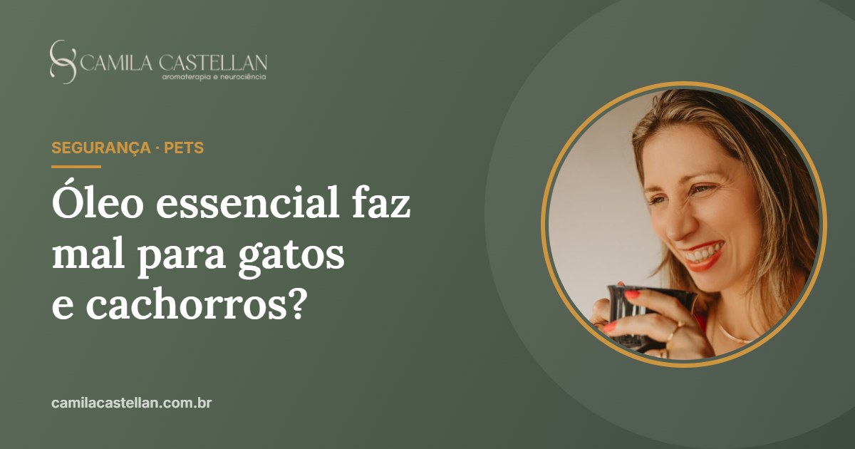 Óleo essencial faz mal para gatos e cachorros? Guia de segurança com pets - Camila Castellan